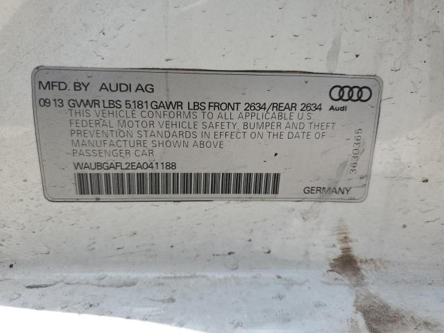 Photo 12 VIN: WAUBGAFL2EA041188 - AUDI S4 PREMIUM 