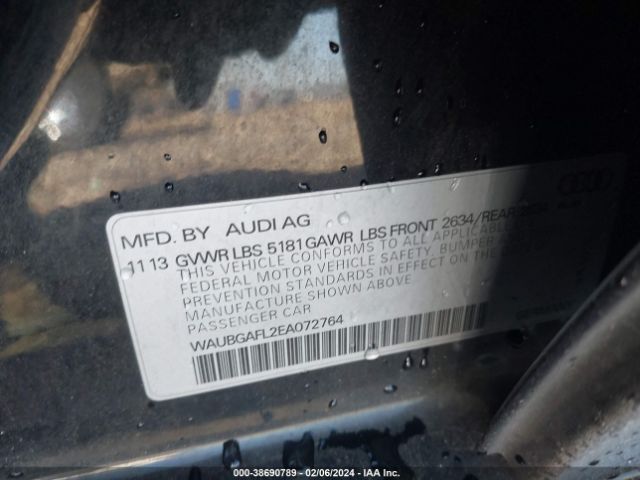 Photo 8 VIN: WAUBGAFL2EA072764 - AUDI S4 