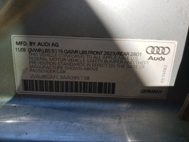 Photo 9 VIN: WAUBGAFL3AA095738 - AUDI S4 PREMIUM 