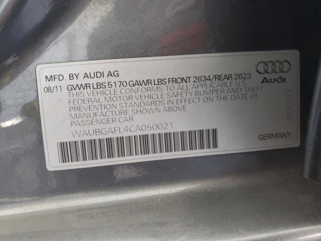 Photo 9 VIN: WAUBGAFL4CA050021 - AUDI S4 PREMIUM 