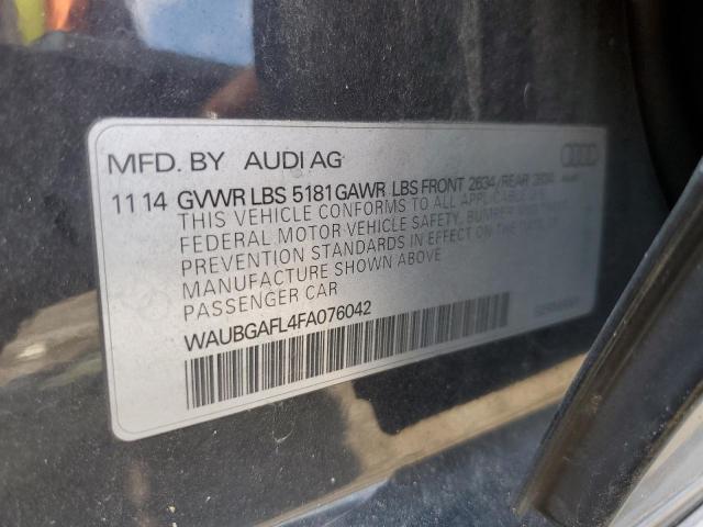 Photo 9 VIN: WAUBGAFL4FA076042 - AUDI S4 PREMIUM 