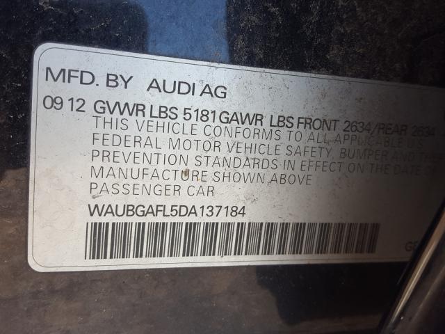 Photo 9 VIN: WAUBGAFL5DA137184 - AUDI S4 