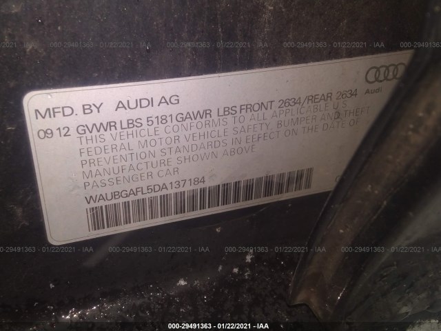 Photo 8 VIN: WAUBGAFL5DA137184 - AUDI S4 