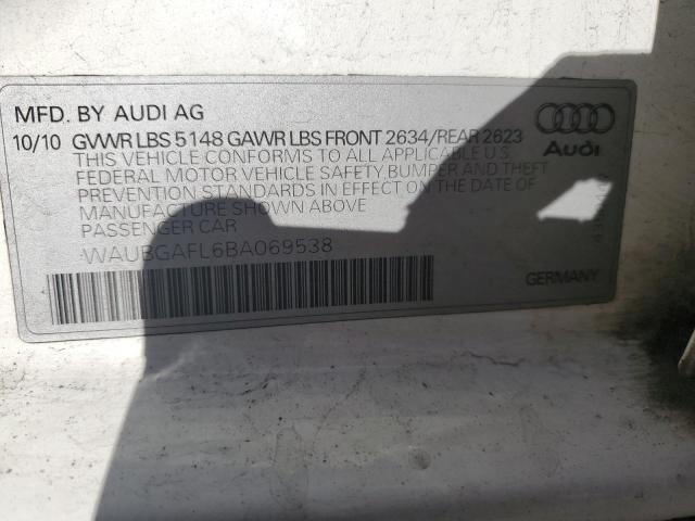 Photo 11 VIN: WAUBGAFL6BA069538 - AUDI S4 PREMIUM 