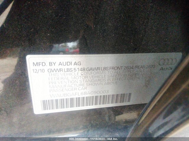 Photo 8 VIN: WAUBGAFL6BA090003 - AUDI S4 