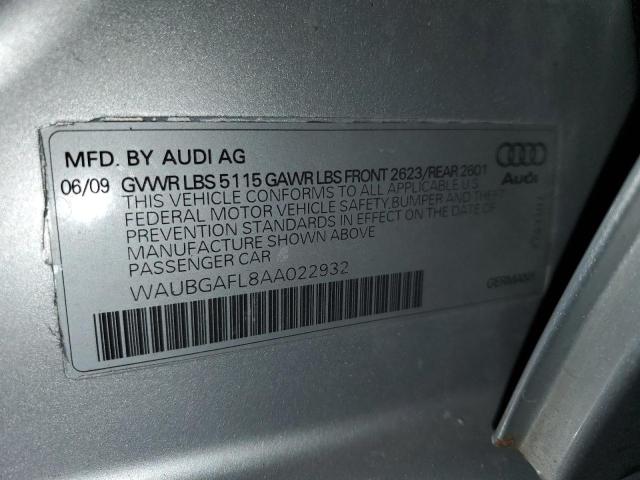 Photo 11 VIN: WAUBGAFL8AA022932 - AUDI S4 PREMIUM 