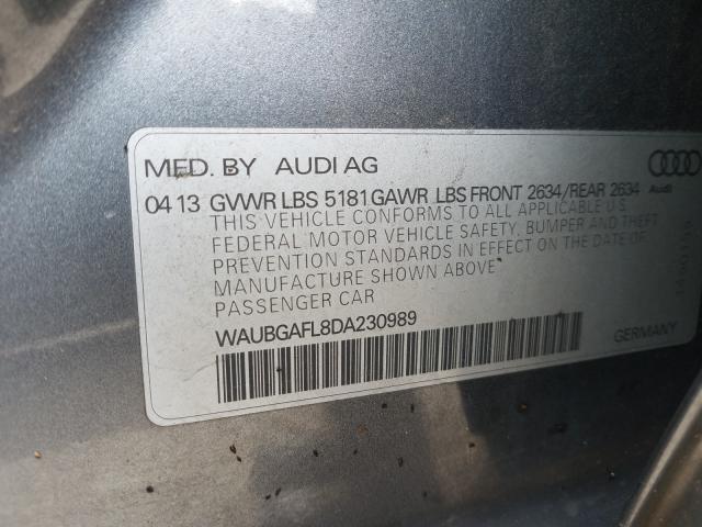 Photo 9 VIN: WAUBGAFL8DA230989 - AUDI S4 