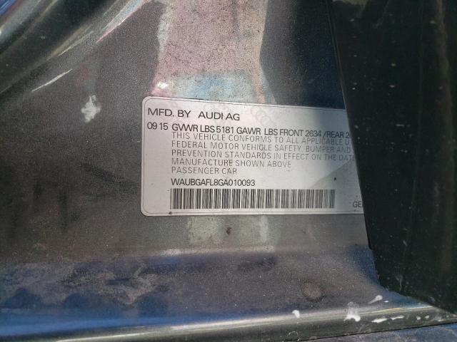 Photo 12 VIN: WAUBGAFL8GA010093 - AUDI S4 PREMIUM 