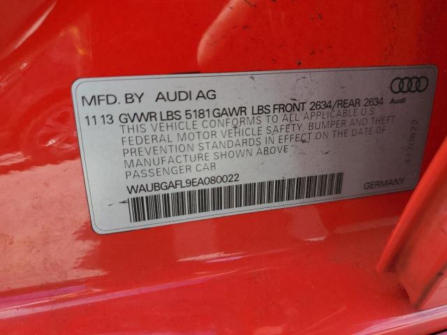 Photo 11 VIN: WAUBGAFL9EA080022 - AUDI S4 PREMIUM 