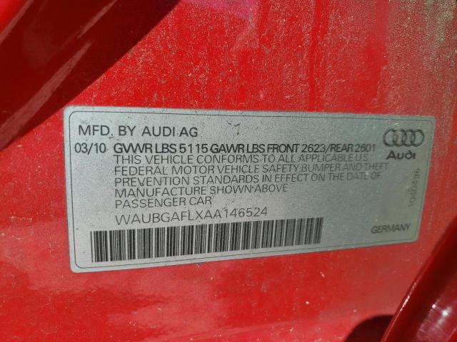 Photo 9 VIN: WAUBGAFLXAA146524 - AUDI S4 PREMIUM 