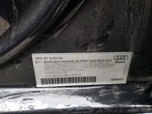 Photo 9 VIN: WAUBGAFLXBA120314 - AUDI S4 PREMIUM 