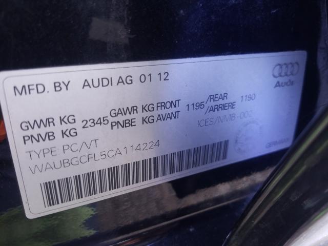 Photo 9 VIN: WAUBGCFL5CA114224 - AUDI S4 