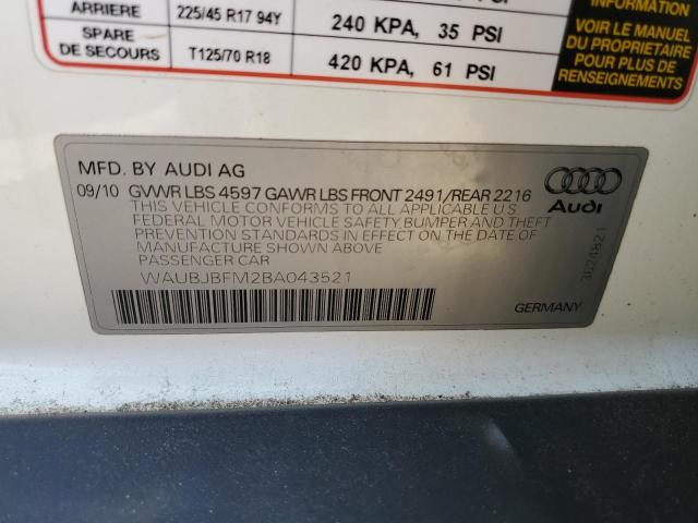 Photo 11 VIN: WAUBJBFM2BA043521 - AUDI A3 