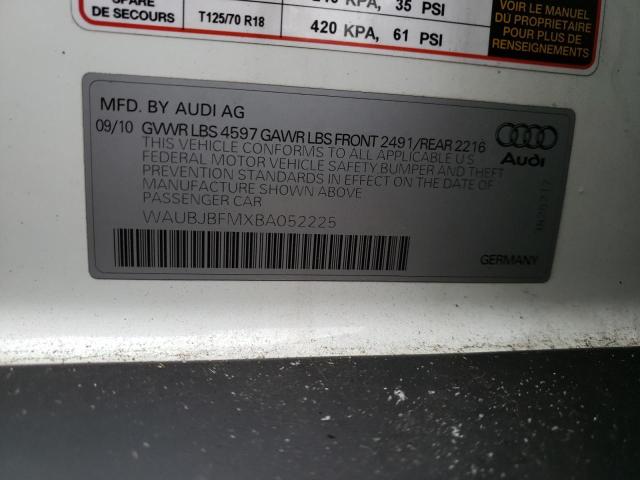 Photo 9 VIN: WAUBJBFMXBA052225 - AUDI A3 PREMIUM 