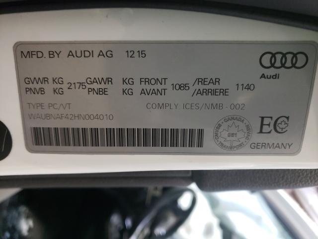 Photo 9 VIN: WAUBNAF42HN004010 - AUDI A4 PROGRES 