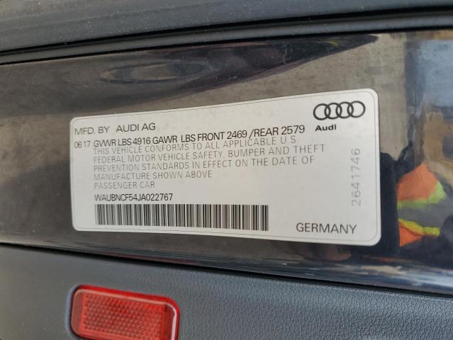 Photo 11 VIN: WAUBNCF54JA022767 - AUDI A5 