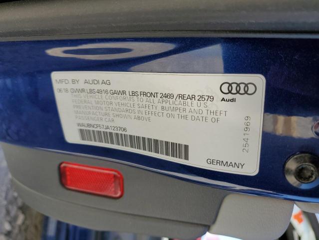 Photo 9 VIN: WAUBNCF57JA123706 - AUDI A5 PREMIUM 