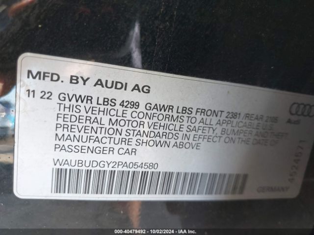 Photo 8 VIN: WAUBUDGY2PA054580 - AUDI A3 