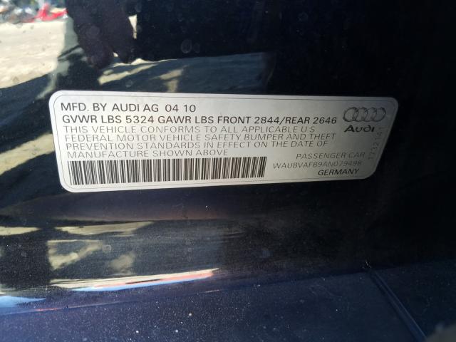 Photo 9 VIN: WAUBVAFB9AN079498 - AUDI A6 PRESTIG 