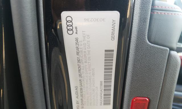 Photo 9 VIN: WAUC4AF40JA233886 - AUDI S4 