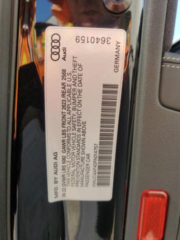 Photo 12 VIN: WAUC4AF40PA014757 - AUDI S4 PRESTIG 