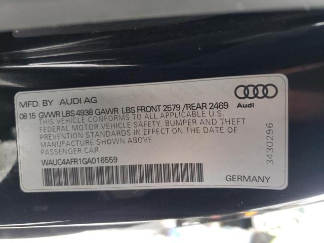 Photo 9 VIN: WAUC4AFR1GA016559 - AUDI S5 PREMIUM 