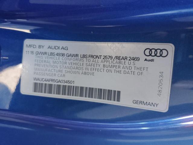 Photo 11 VIN: WAUC4AFR5GA034501 - AUDI S5 PREMIUM 