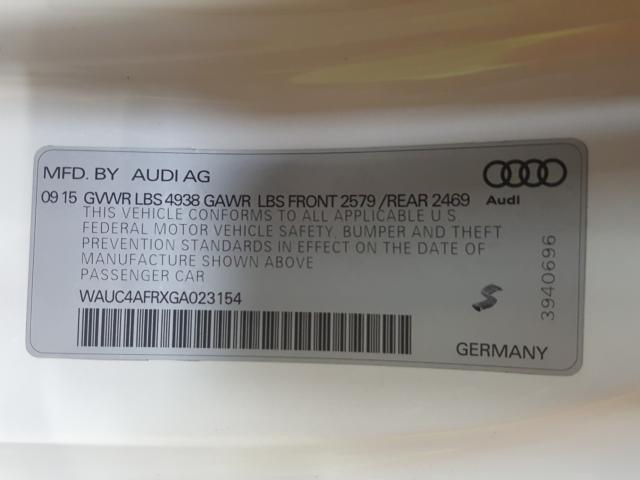 Photo 9 VIN: WAUC4AFRXGA023154 - AUDI S5 PREMIUM 