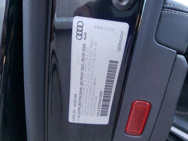 Photo 9 VIN: WAUC4CF53KA016855 - AUDI S5 PRESTIG 