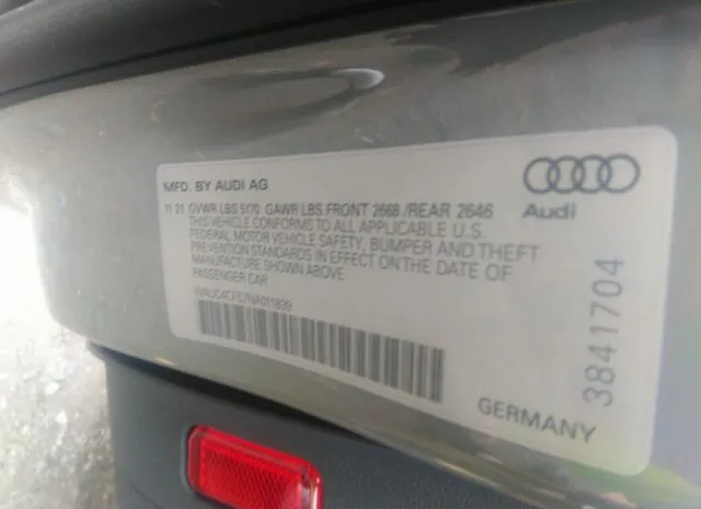 Photo 8 VIN: WAUC4CF57NA011839 - AUDI S5 SPORTBACK 