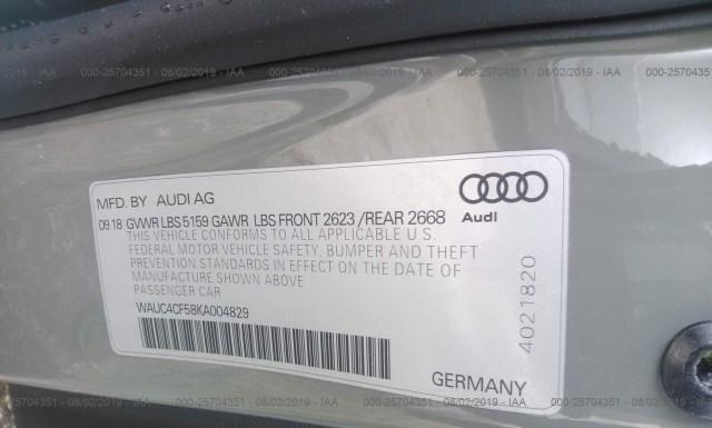 Photo 8 VIN: WAUC4CF58KA004829 - AUDI S5 