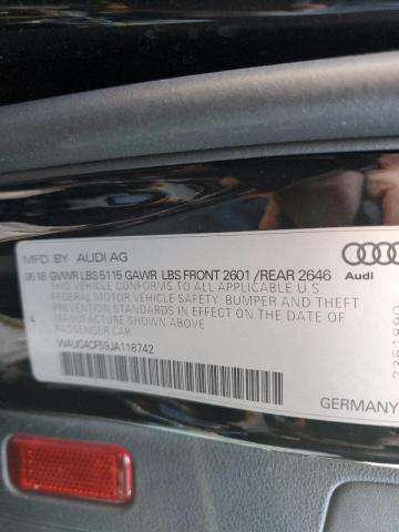 Photo 11 VIN: WAUC4CF59JA118742 - AUDI S5 PRESTIG 