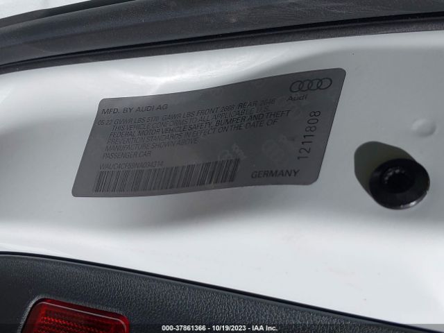 Photo 8 VIN: WAUC4CF59NA034314 - AUDI S5 SPORTBACK 