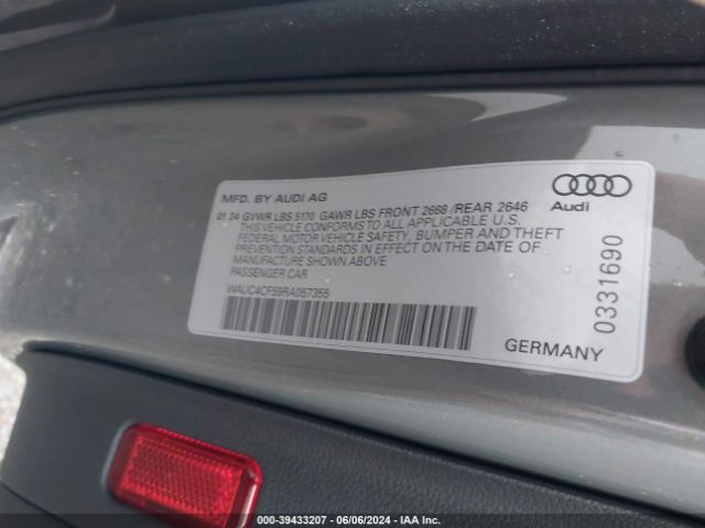 Photo 8 VIN: WAUC4CF59RA057355 - AUDI S5 SPORTBACK 