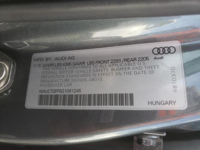 Photo 9 VIN: WAUC7GFF5G1061245 - AUDI A3 