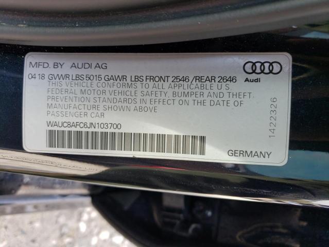 Photo 12 VIN: WAUC8AFC6JN103700 - AUDI A6 PREMIUM 