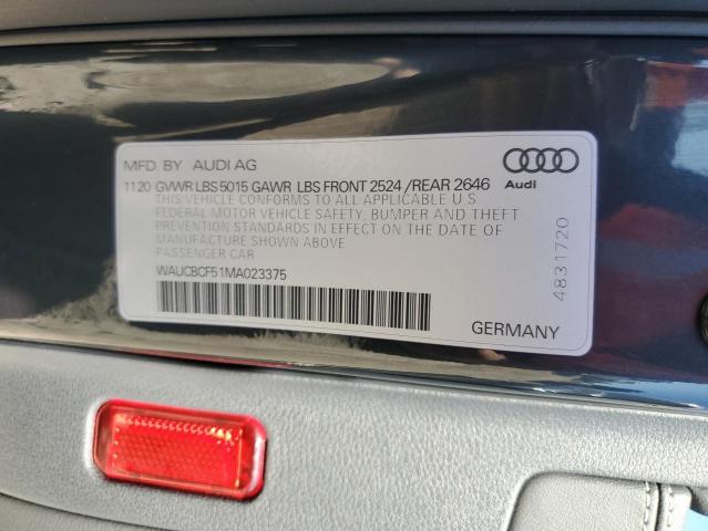 Photo 11 VIN: WAUCBCF51MA023375 - AUDI A5 