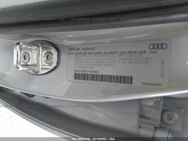 Photo 8 VIN: WAUCCGFF2F1054408 - AUDI A3 