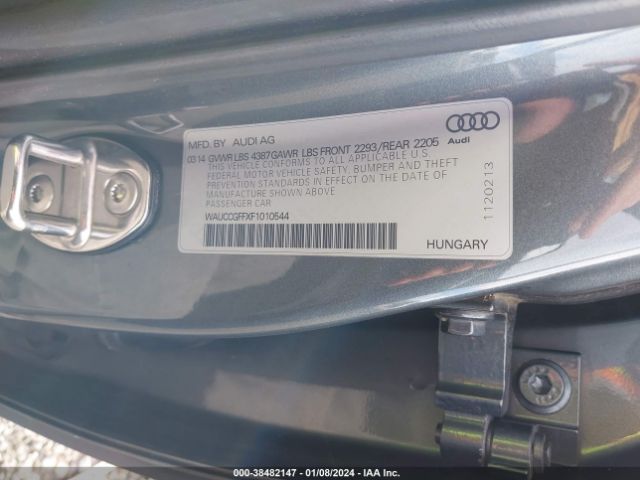 Photo 8 VIN: WAUCCGFFXF1010544 - AUDI A3 