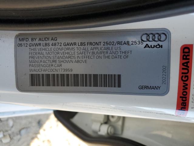 Photo 11 VIN: WAUCFAFC0CN173959 - AUDI A6 