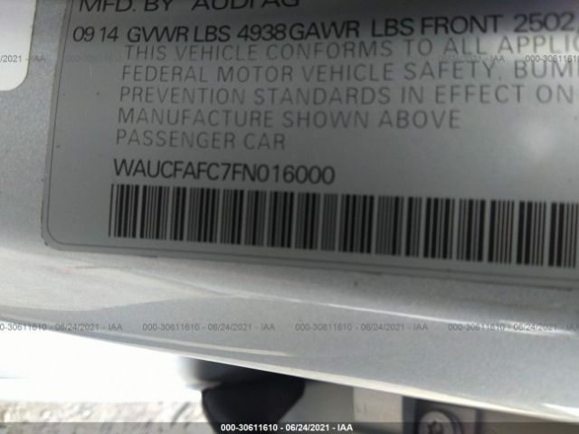 Photo 8 VIN: WAUCFAFC7FN016000 - AUDI A6 