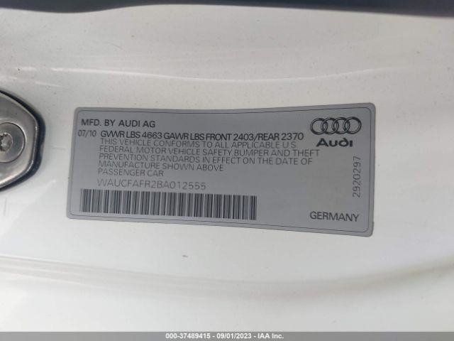 Photo 8 VIN: WAUCFAFR2BA012555 - AUDI A5 