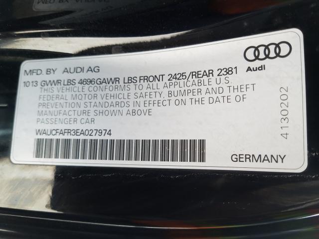 Photo 9 VIN: WAUCFAFR3EA027974 - AUDI A5 PREMIUM 