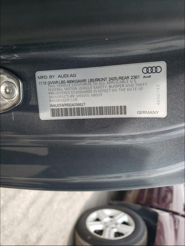 Photo 9 VIN: WAUCFAFR5EA036627 - AUDI A5 