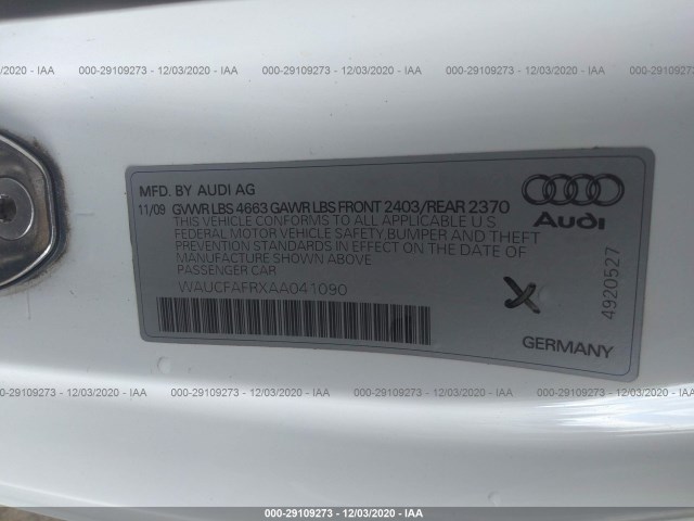 Photo 8 VIN: WAUCFAFRXAA041090 - AUDI A5 