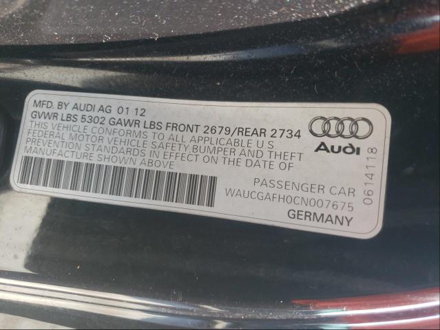 Photo 9 VIN: WAUCGAFH0CN007675 - AUDI S5 PREMIUM 