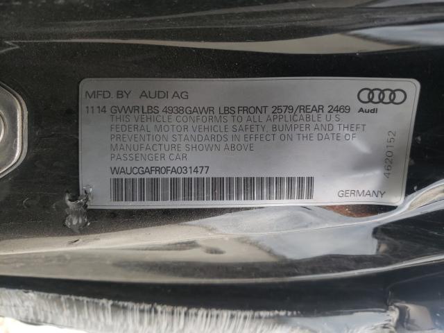 Photo 9 VIN: WAUCGAFR0FA031477 - AUDI S5 PREMIUM 