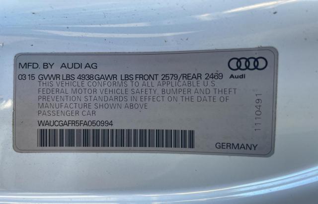 Photo 9 VIN: WAUCGAFR5FA050994 - AUDI S5 PREMIUM 