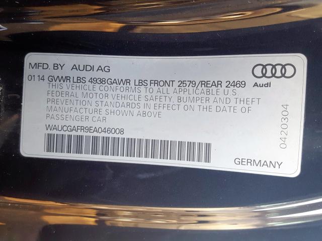 Photo 9 VIN: WAUCGAFR9EA046008 - AUDI S5 PREMIUM 