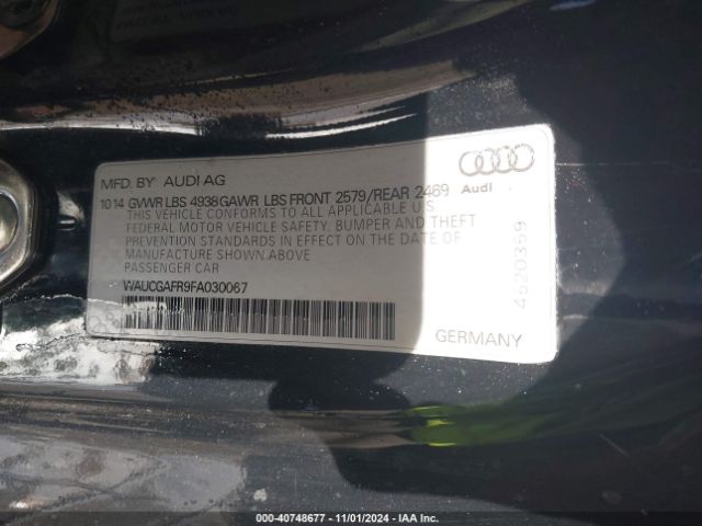 Photo 8 VIN: WAUCGAFR9FA030067 - AUDI S5 